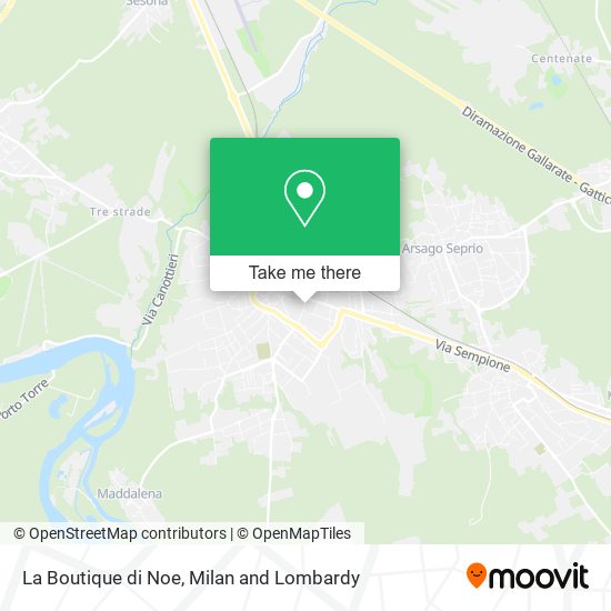La Boutique di Noe map