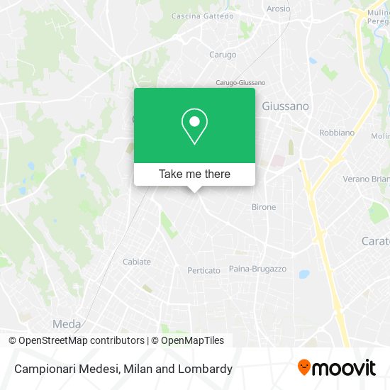 Campionari Medesi map