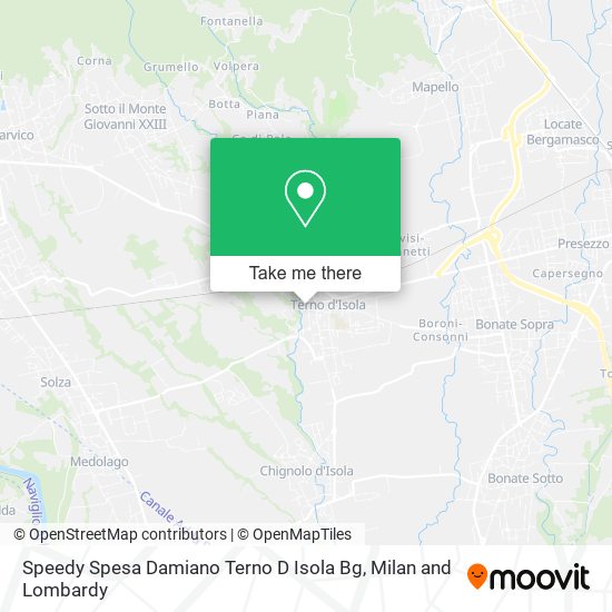 Speedy Spesa Damiano Terno D Isola Bg map