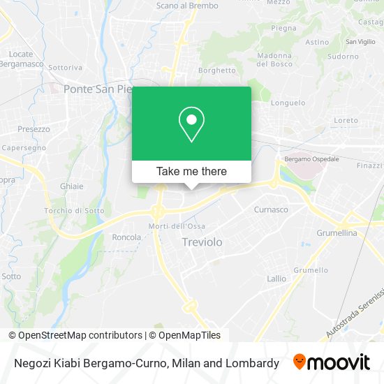 Negozi Kiabi Bergamo-Curno map