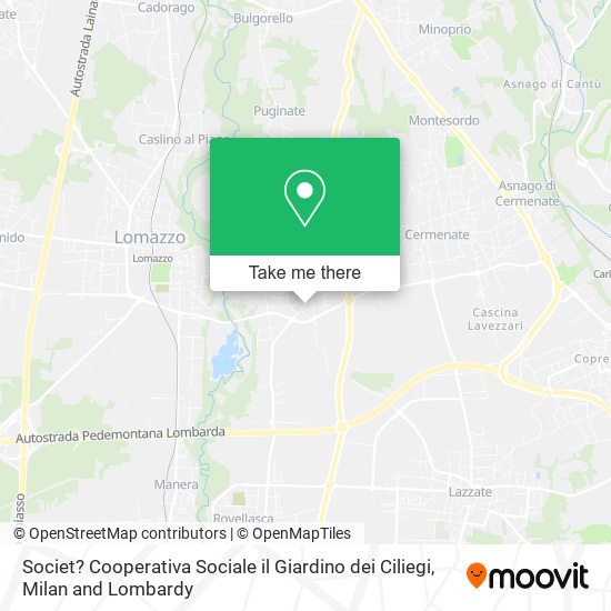 Societ? Cooperativa Sociale il Giardino dei Ciliegi map