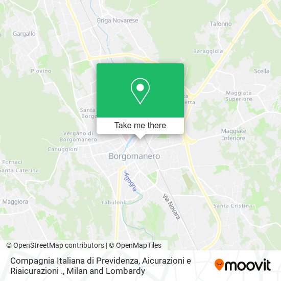 Compagnia Italiana di Previdenza, Aicurazioni e Riaicurazioni . map