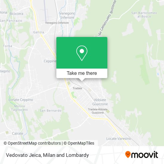 Vedovato Jeica map