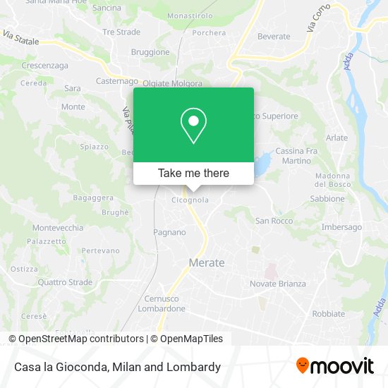 Casa la Gioconda map