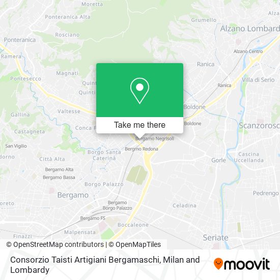 Consorzio Taisti Artigiani Bergamaschi map