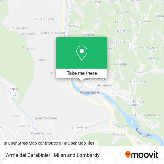 Arma dei Carabinieri map