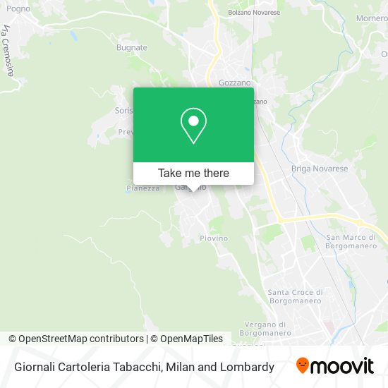 Giornali Cartoleria Tabacchi map