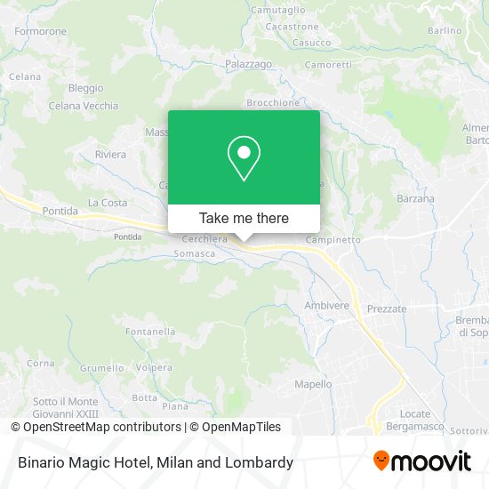 Binario Magic Hotel map