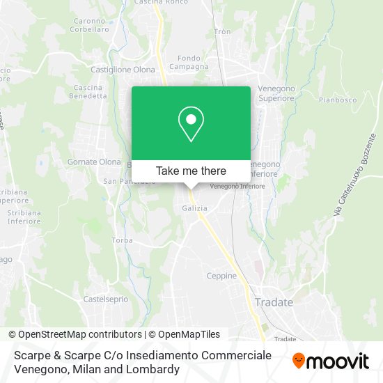 Scarpe & Scarpe C / o Insediamento Commerciale Venegono map