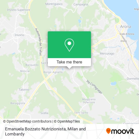 Emanuela Bozzato Nutrizionista map