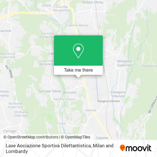 Laxe Aociazione Sportiva Dilettantistica map