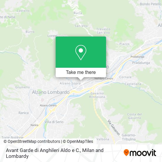 Avant Garde di Anghileri Aldo e C. map