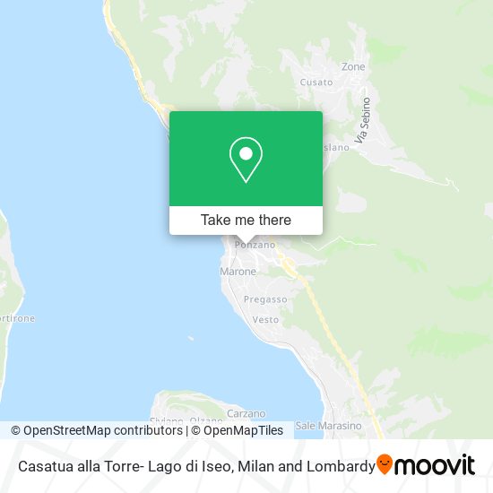 Casatua alla Torre- Lago di Iseo map