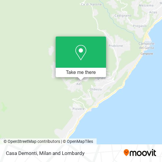 Casa Demonti map