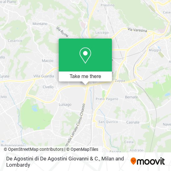 De Agostini di De Agostini Giovanni & C. map