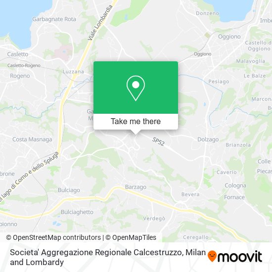 Societa' Aggregazione Regionale Calcestruzzo map