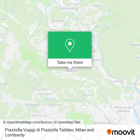 Piazzolla Viaggi di Piazzolla Taddeo map