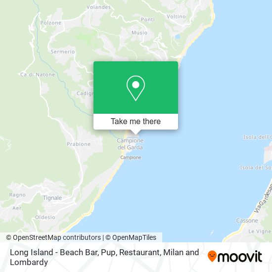 Long Island - Beach Bar, Pup, Restaurant map