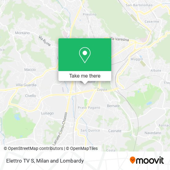 Elettro TV S map