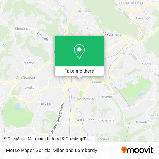 Metso Paper Gorizia map