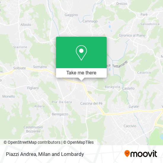 Piazzi Andrea map
