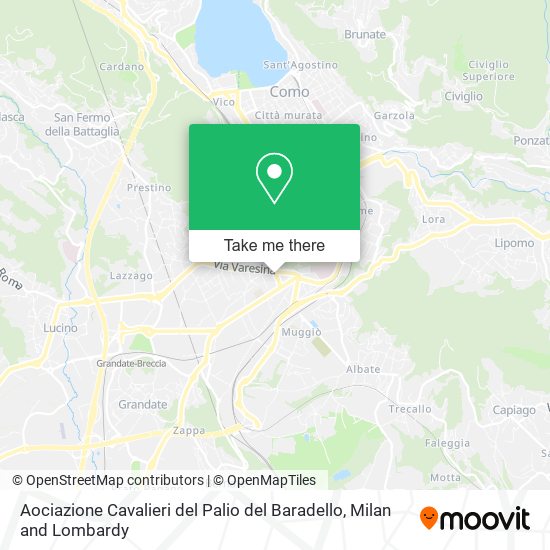 Aociazione Cavalieri del Palio del Baradello map