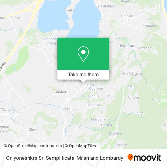 Onlyonesnkrs Srl Semplificata map