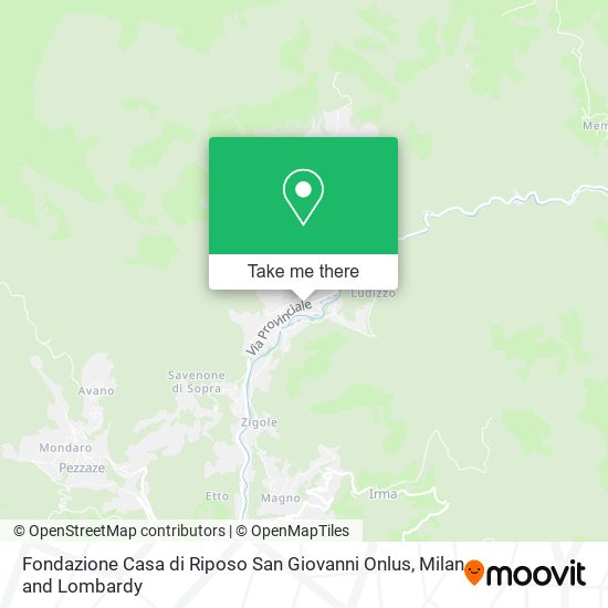 Fondazione Casa di Riposo San Giovanni Onlus map