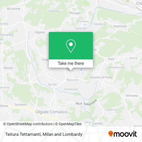 Teitura Tettamanti map