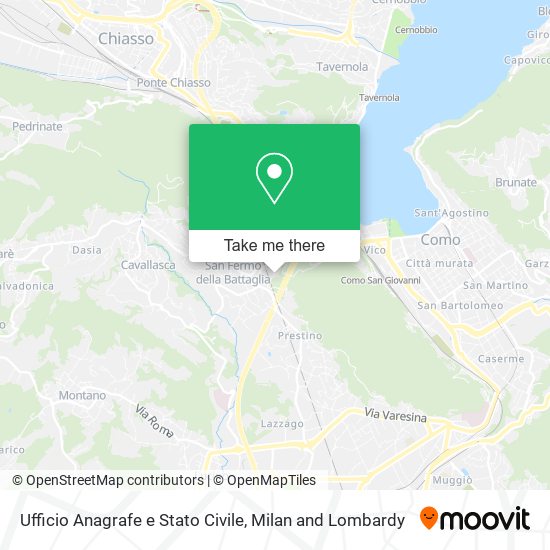 Ufficio Anagrafe e Stato Civile map