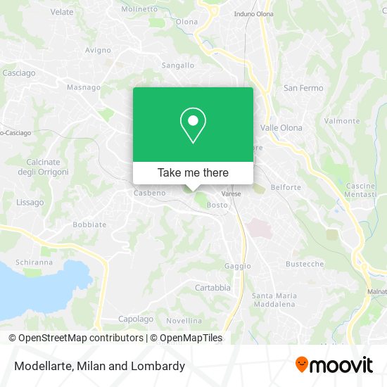 Modellarte map