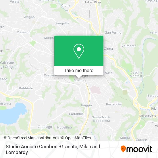 Studio Aociato Camboni-Granata map