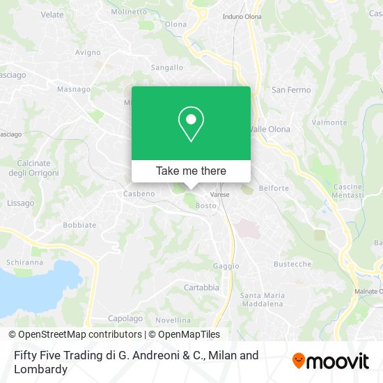 Fifty Five Trading di G. Andreoni & C. map