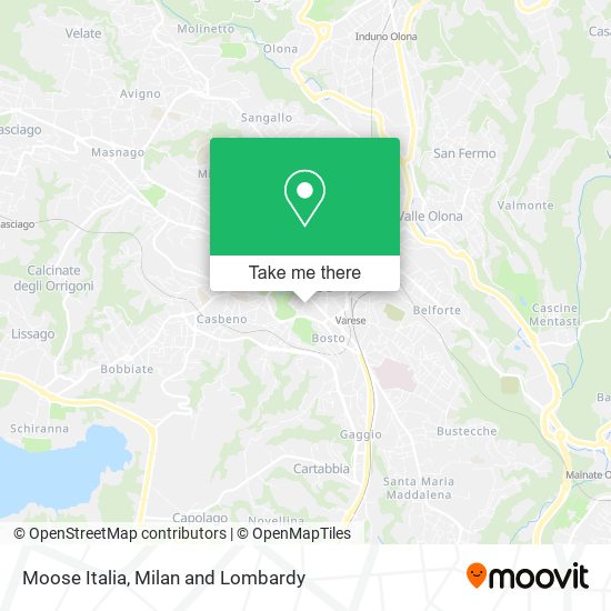 Moose Italia map