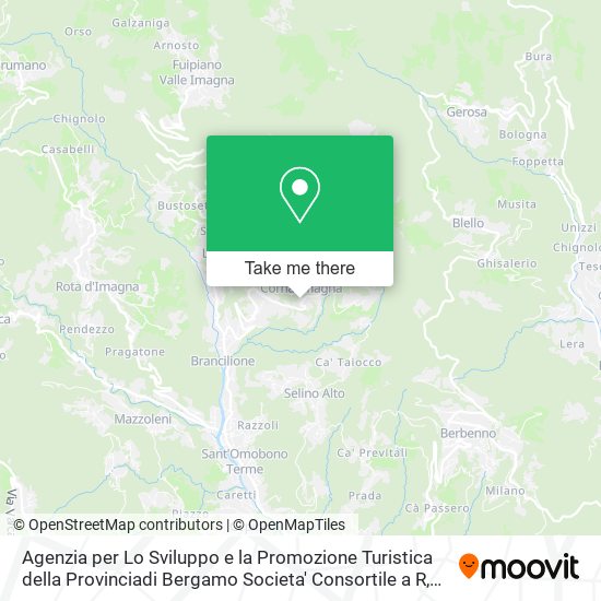 Agenzia per Lo Sviluppo e la Promozione Turistica della Provinciadi Bergamo Societa' Consortile a R map