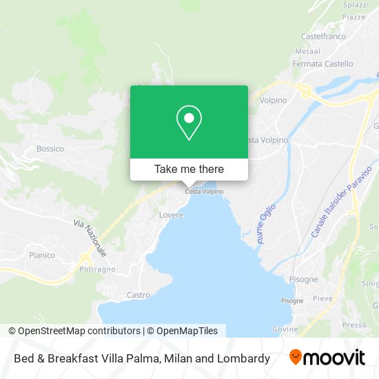 Bed & Breakfast Villa Palma map