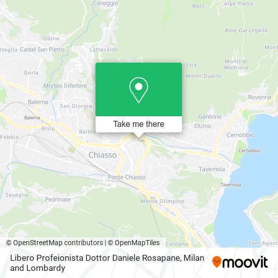 Libero Profeionista Dottor Daniele Rosapane map