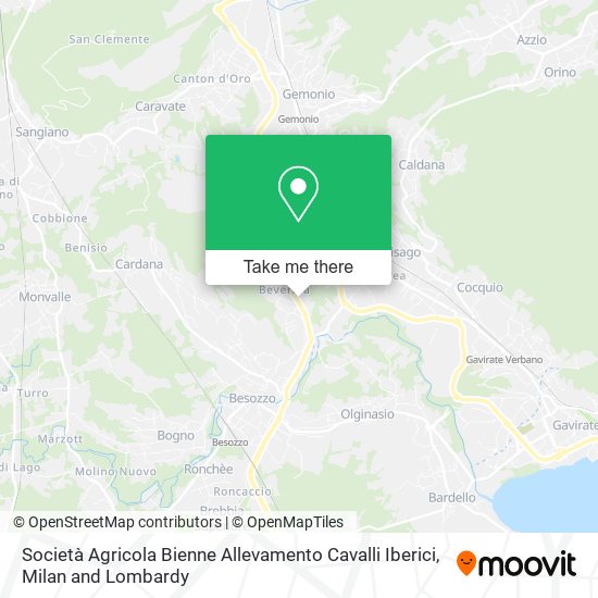 Società Agricola Bienne Allevamento Cavalli Iberici map