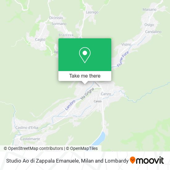 Studio Ao di Zappala Emanuele map