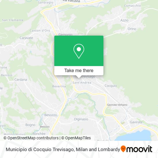 Municipio di Cocquio Trevisago map