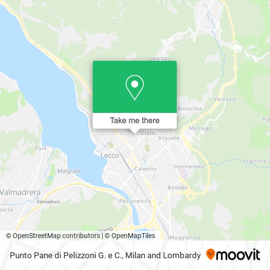 Punto Pane di Pelizzoni G. e C. map