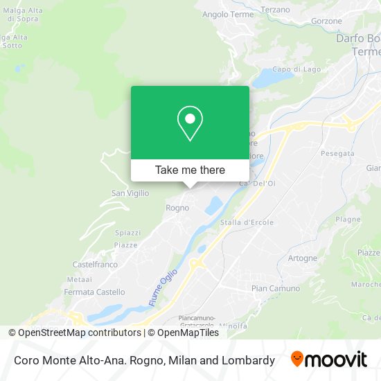 Coro Monte Alto-Ana. Rogno map