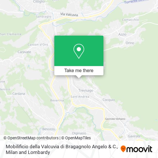 Mobilificio della Valcuvia di Bragagnolo Angelo & C. map