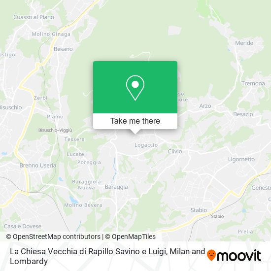 La Chiesa Vecchia di Rapillo Savino e Luigi map