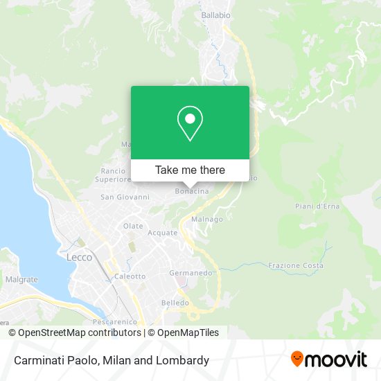 Carminati Paolo map