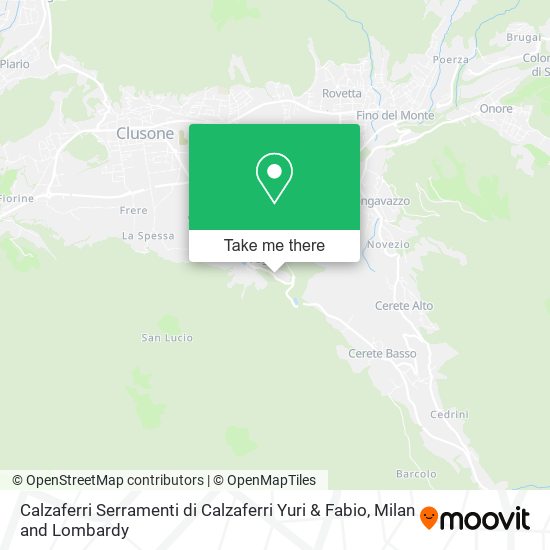 Calzaferri Serramenti di Calzaferri Yuri & Fabio map