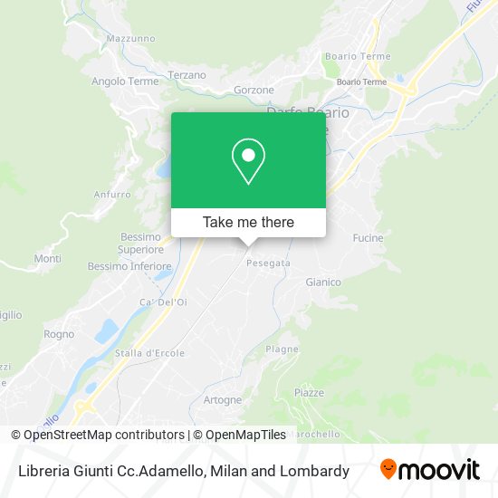 Libreria Giunti Cc.Adamello map