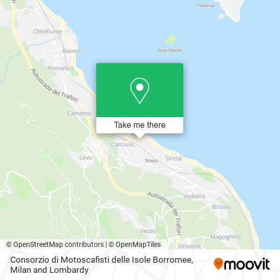 Consorzio di Motoscafisti delle Isole Borromee map