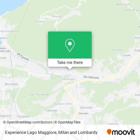 Experience Lago Maggiore map