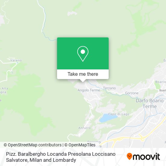 Pizz. Baralbergho Locanda Presolana Loccisano Salvatore map